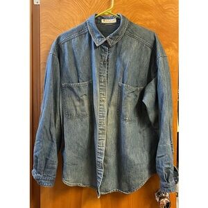 Vintage Columbia denim button-up shirt